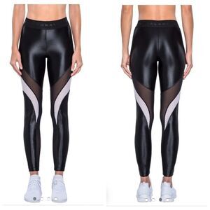 Koral Frame Mesh Panel High Waist Leggings Sz XS